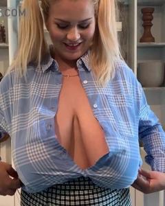 Erin - Loose Shirt, Jiggly Tits - Divine Breasts